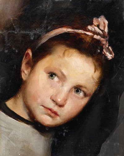 Kopf eines Mädchens von Wilhelm Maria Hubertus Leibl